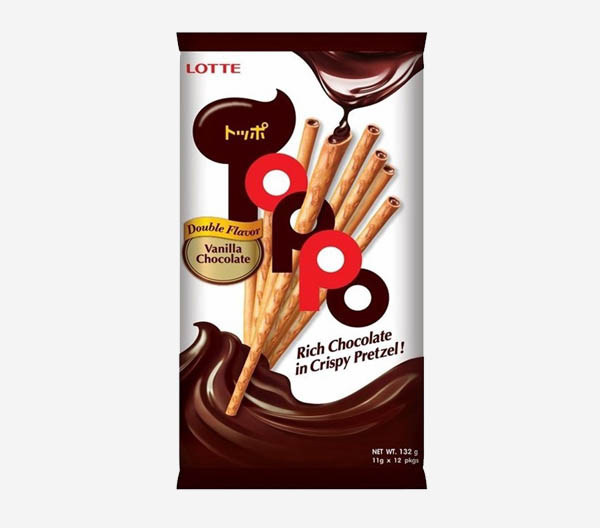Toppo Vanilla With Chocolate Filling